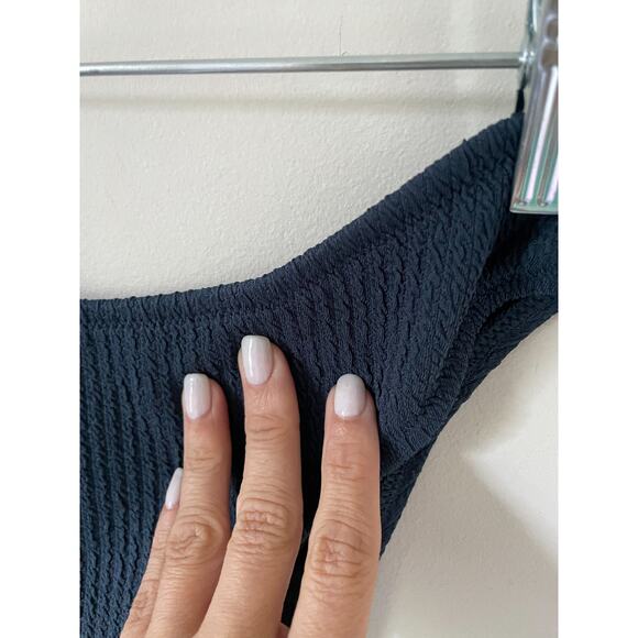 J. Crew Curve Bikini Bottom Navy Blue Size Medium NEW - Picture 5 of 6